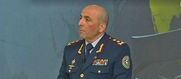 Заместитель начальника ГПС генерал-лейтенант Нагиев Афган  - Sputnik Азербайджан