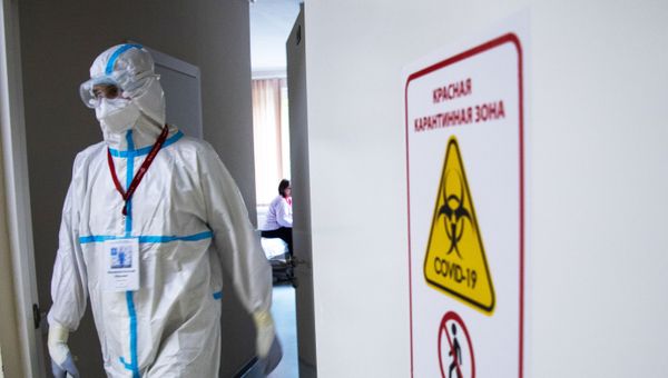 Госпиталь COVID-19 в УКБ №2 Первого МГМУ им. И. М. Сеченова - Sputnik Азербайджан
