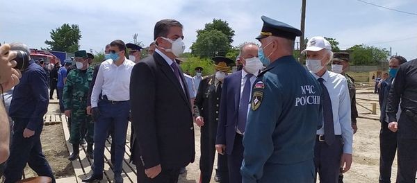 Азербайджанская делегация встретилась в Дагестане с азербайджанцами - Sputnik Азербайджан