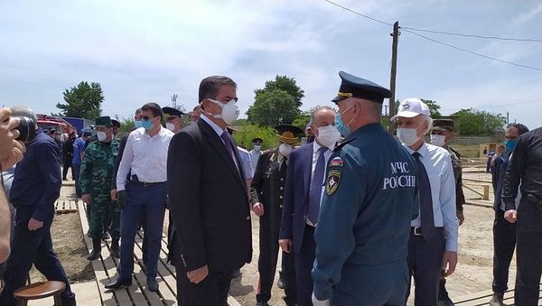 Азербайджанская делегация встретилась в Дагестане с азербайджанцами - Sputnik Азербайджан