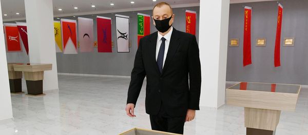 Prezident İlham Əliyev Tərtərdə - Sputnik Азербайджан