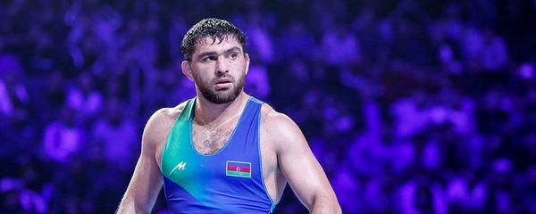 Борец Шариф Шарифов на чемпионате мира по борьбе в Нур-Султане - Sputnik Азербайджан