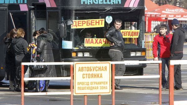 Стоянка междугородных автобусов, фото из архива - Sputnik Азербайджан
