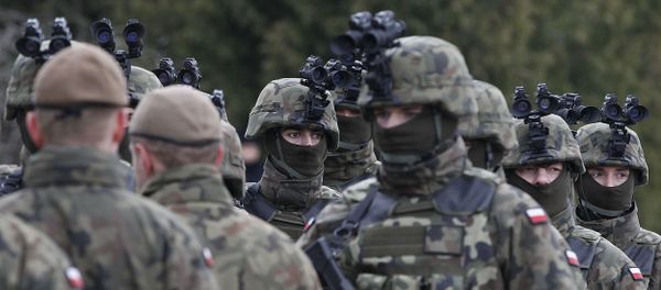 Польские военные во время учений с НАТО, фото из архива - Sputnik Азербайджан