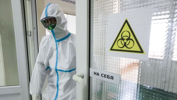 Пациент с COVİD-19, фото из архива - Sputnik Азербайджан