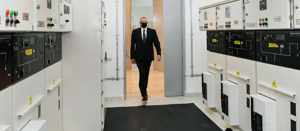 İlham Əliyev  yarımstansiyasının açılışında - Sputnik Азербайджан
