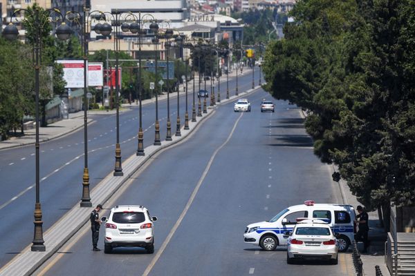 Bakıda polis postu - Sputnik Азербайджан