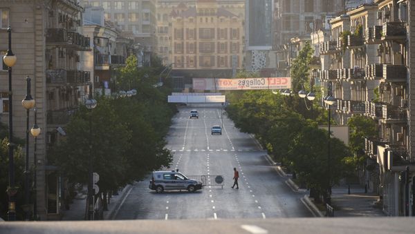 Bakıda polis postu - Sputnik Азербайджан