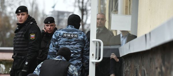 Сотрудники правоохранительных органов в России, фото из архива - Sputnik Азербайджан