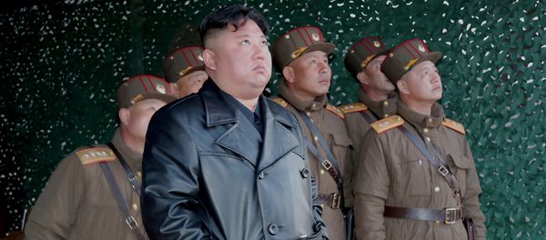 Лидер КНДР Ким Чен Ын, фото из архива Лидер КНДР Ким Чен Ын, фото из архива - Sputnik Азербайджан