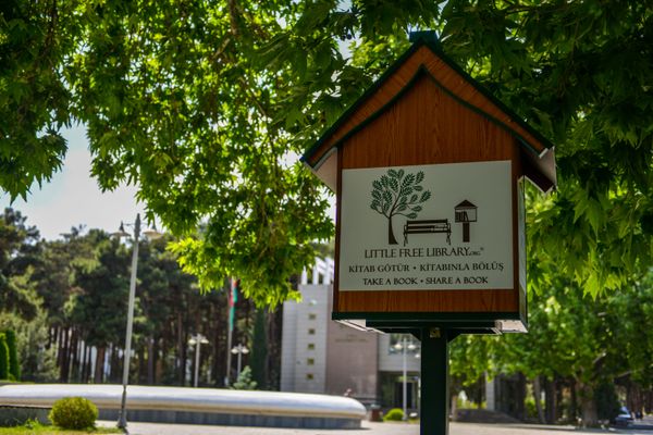 Без туристов и гостей, но с новой библиотекой: в Нафталане появилась Little Free Library - Sputnik Азербайджан