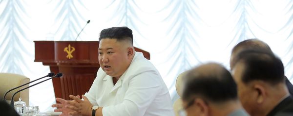 Лидер КНДР Ким Чен Ын, фото из архива Лидер КНДР Ким Чен Ын, фото из архива - Sputnik Азербайджан