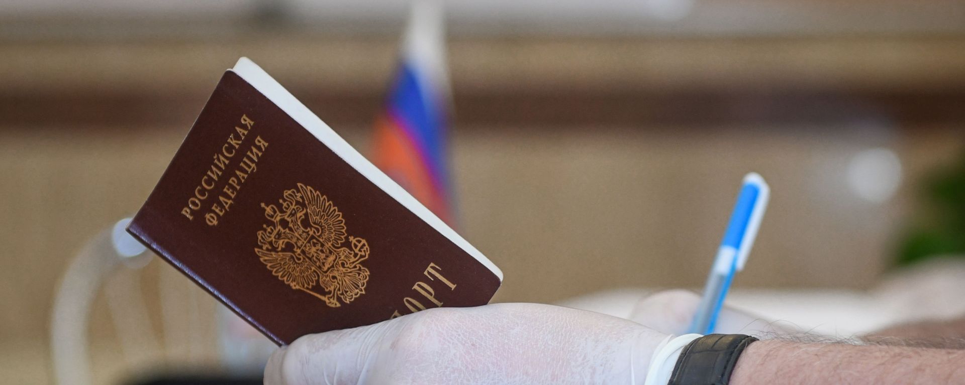 Голосование по поправкам в Конституцию РФ в посольстве России в Баку - Sputnik Азербайджан, 1920, 02.04.2021